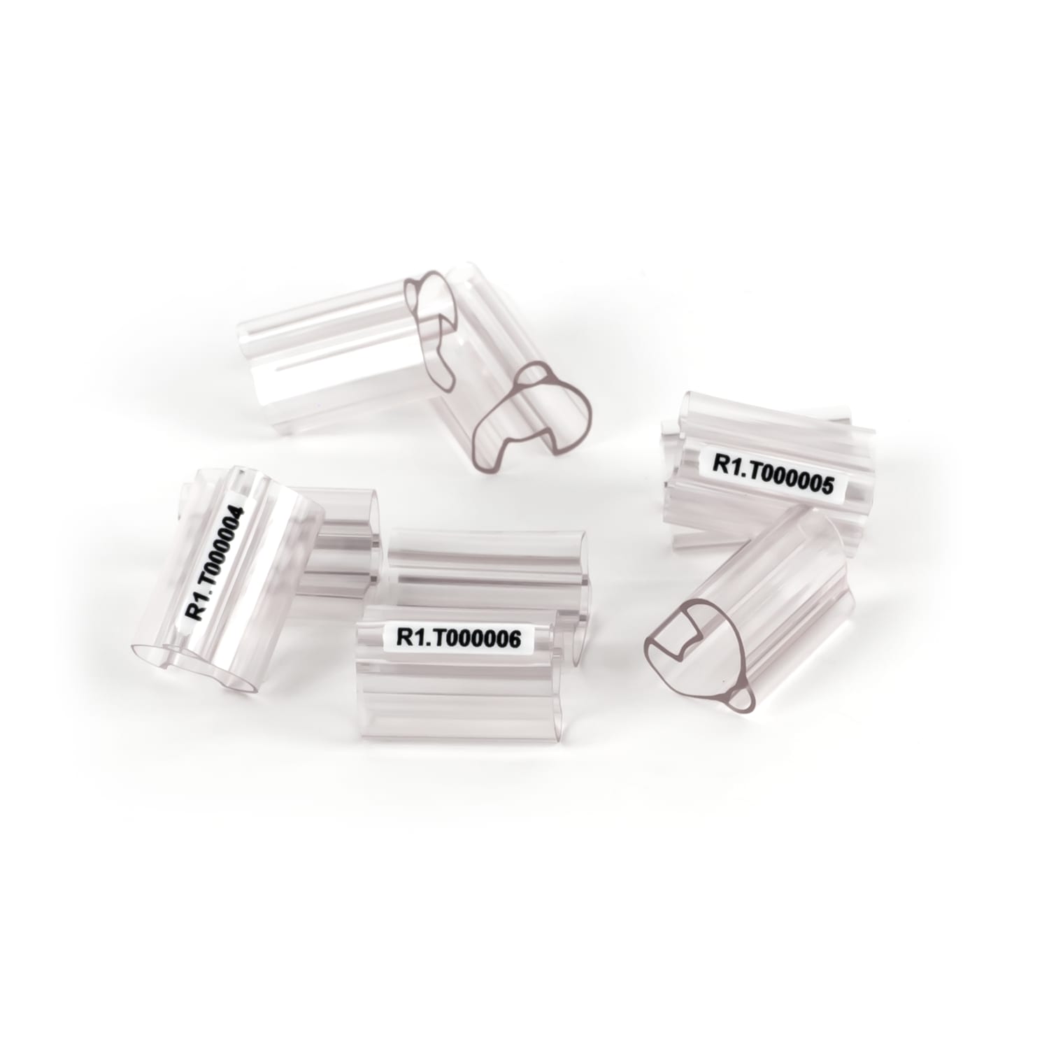 GRAFOPLAST - Tubetto Rigido Halogen Free Trasparente Serie 400 Lunghezza 23 mm diametro da 10 a 14 mm - 500 pezzi