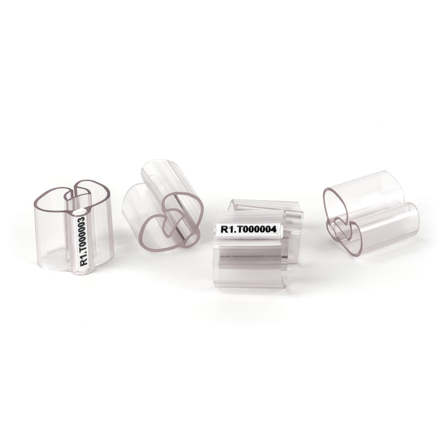 GRAFOPLAST - Tubetto Rigido Halogen Free Trasparente Serie 400 Lunghezza 23 mm diametro da 14 a 22 mm - 500 pezzi