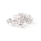 GRAFOPLAST - Tubetto Rigido Trasparente Lunghezza 10 mm diametro da 14 a 22 mm - 200 pezzi. Tubetto trasparente Serie 400 è prodotto con un materiale che lo rende piè rigido ottenendo minori ingombri quando applicato poichè la parete del tubetto rimane verticale