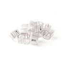 GRAFOPLAST - Tubetto Rigido Trasparente Lunghezza 10 mm diametro da 14 a 22 mm - 200 pezzi. Tubetto trasparente Serie 400 è prodotto con un materiale che lo rende piè rigido ottenendo minori ingombri quando applicato poichè la parete del tubetto rimane verticale