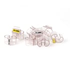 GRAFOPLAST - Tubetto Rigido Trasparente Serie 400 Lunghezza 12 mm diametro da 14 a 22 mm - 400 pz