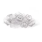 GRAFOPLAST - Tubetto Rigido Trasparente Lunghezza 15 mm diametro da 14 a 22 mm - 200 pezzi. Tubetto trasparente Serie 400 è prodotto con un materiale che lo rende piè rigido ottenendo minori ingombri quando applicato poichè la parete del tubetto rimane verticale