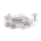 GRAFOPLAST - Tubetto Rigido Trasparente Lunghezza 30 mm diametro da 14 a 22 mm - 100 pezzi. Tubetto trasparente Serie 400 è prodotto con un materiale che lo rende piè rigido ottenendo minori ingombri quando applicato poichè la parete del tubetto rimane verticale