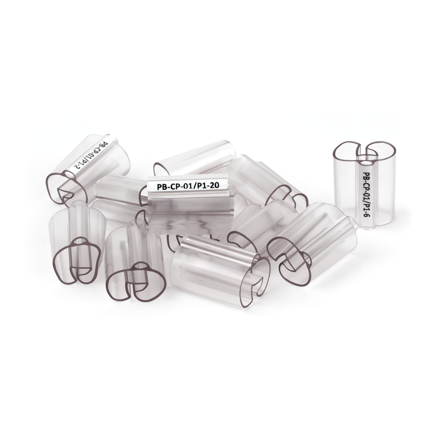 GRAFOPLAST - Tubetto Rigido Trasparente Serie 400 Lunghezza 30 mm diametro da 14 a 22 mm - 300 pezzi