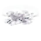 GRAFOPLAST - Tubetto Flat Trasparente Serie 500 Lunghezza 10 mm diametro da 1.5 a 2.5 mm - confezione da 3000 pz