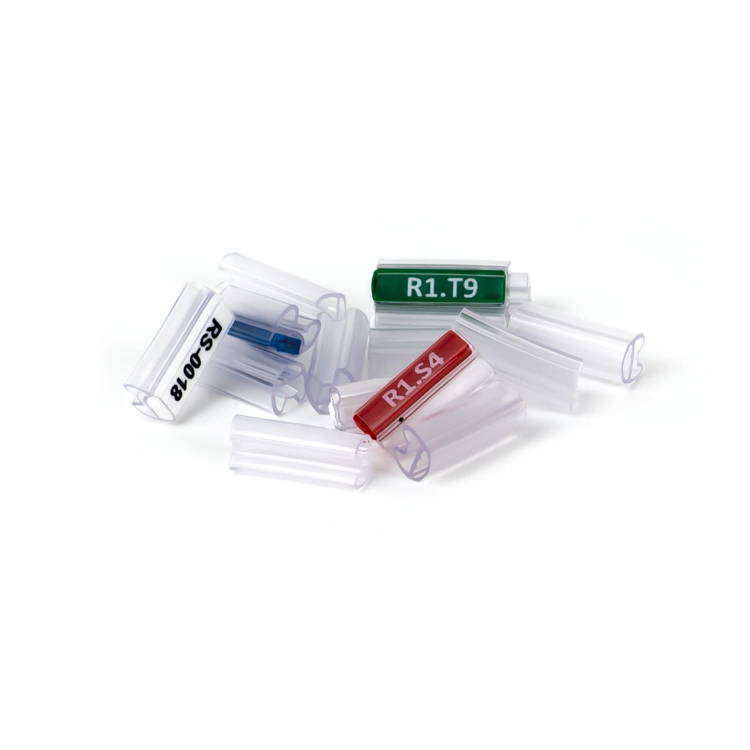 GRAFOPLAST - Tubetto Flat Trasparente Serie 500 Lungo 15 mm diametro da 1.5 a 2.5 mm- master carton da 3000 pz
