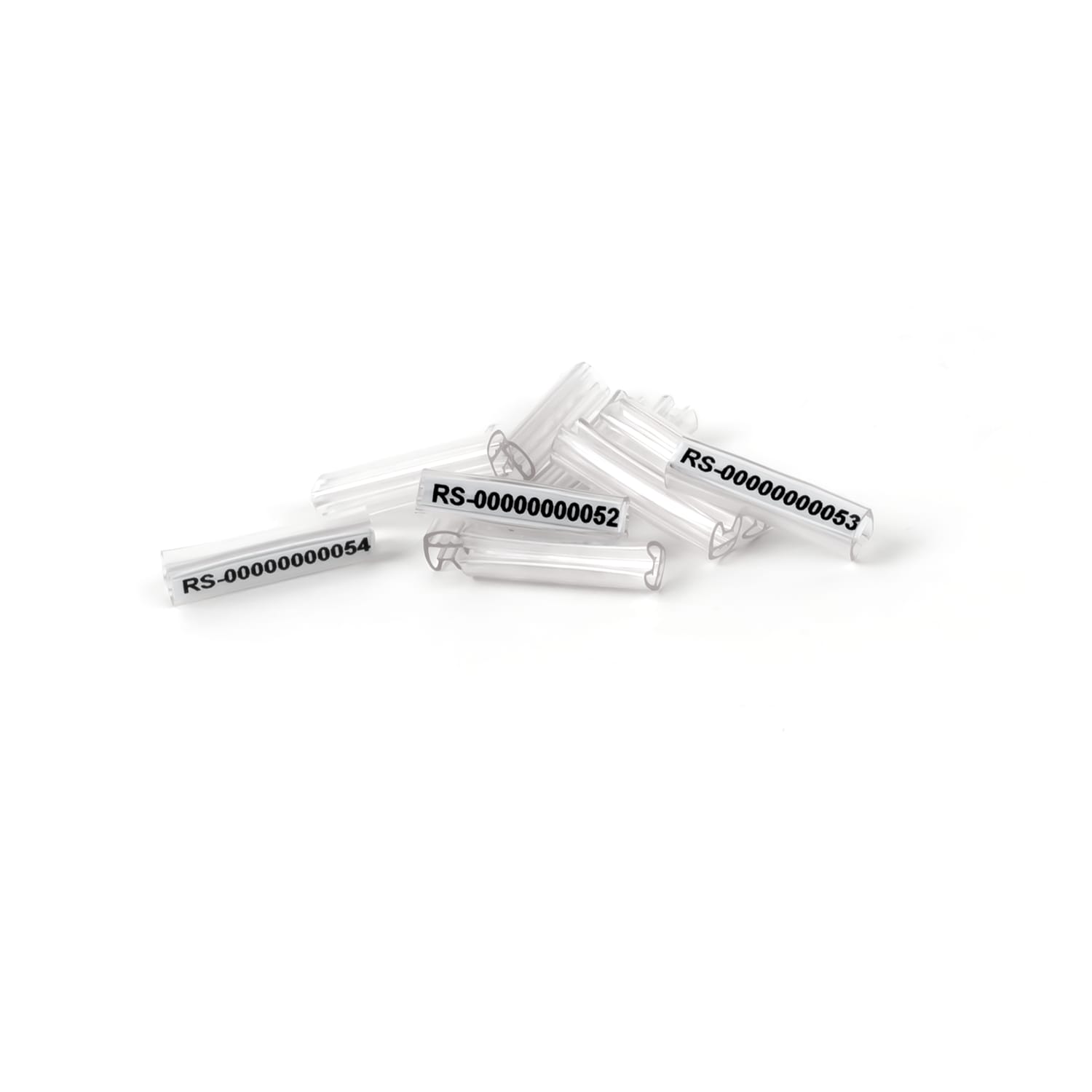 GRAFOPLAST - Tubetto Flat Trasparente Serie 500 Lunghezza 23 mm diametro da 1.5 a 2.5 mm - 500 pz