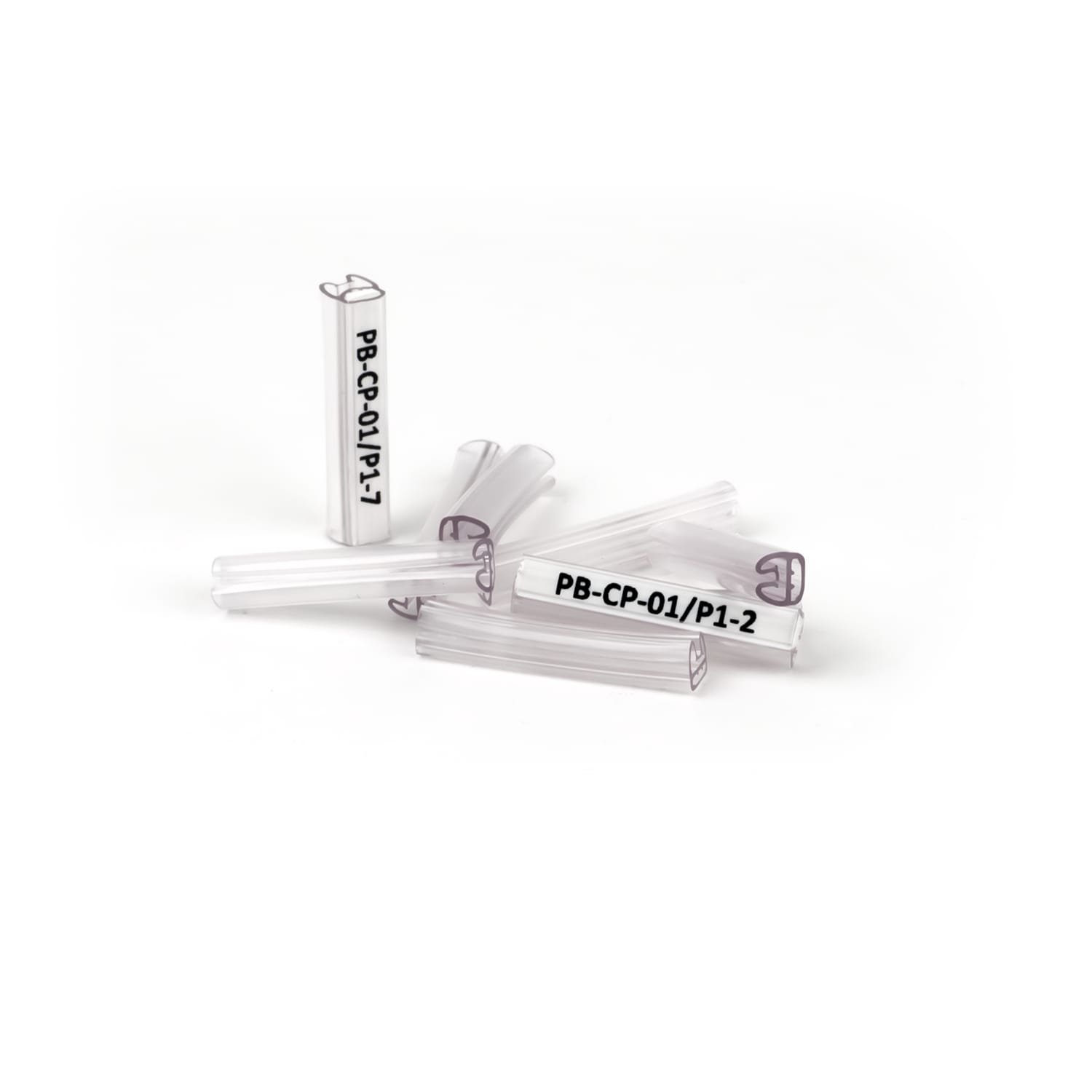 GRAFOPLAST - Tubetto Flat Trasparente Serie 500 Lunghezza 30 mm diametro da 1.5 a 2.5 mm - 500 pezzi