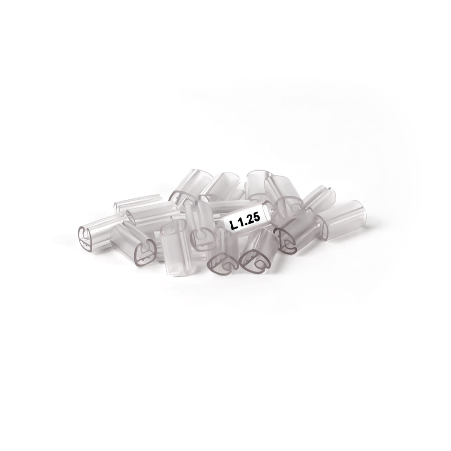 GRAFOPLAST - Tubetto Flat Trasparente Serie 500 Lunghezza 10 mm diametro da 2 a 4 mm - master carton da 3000 pz