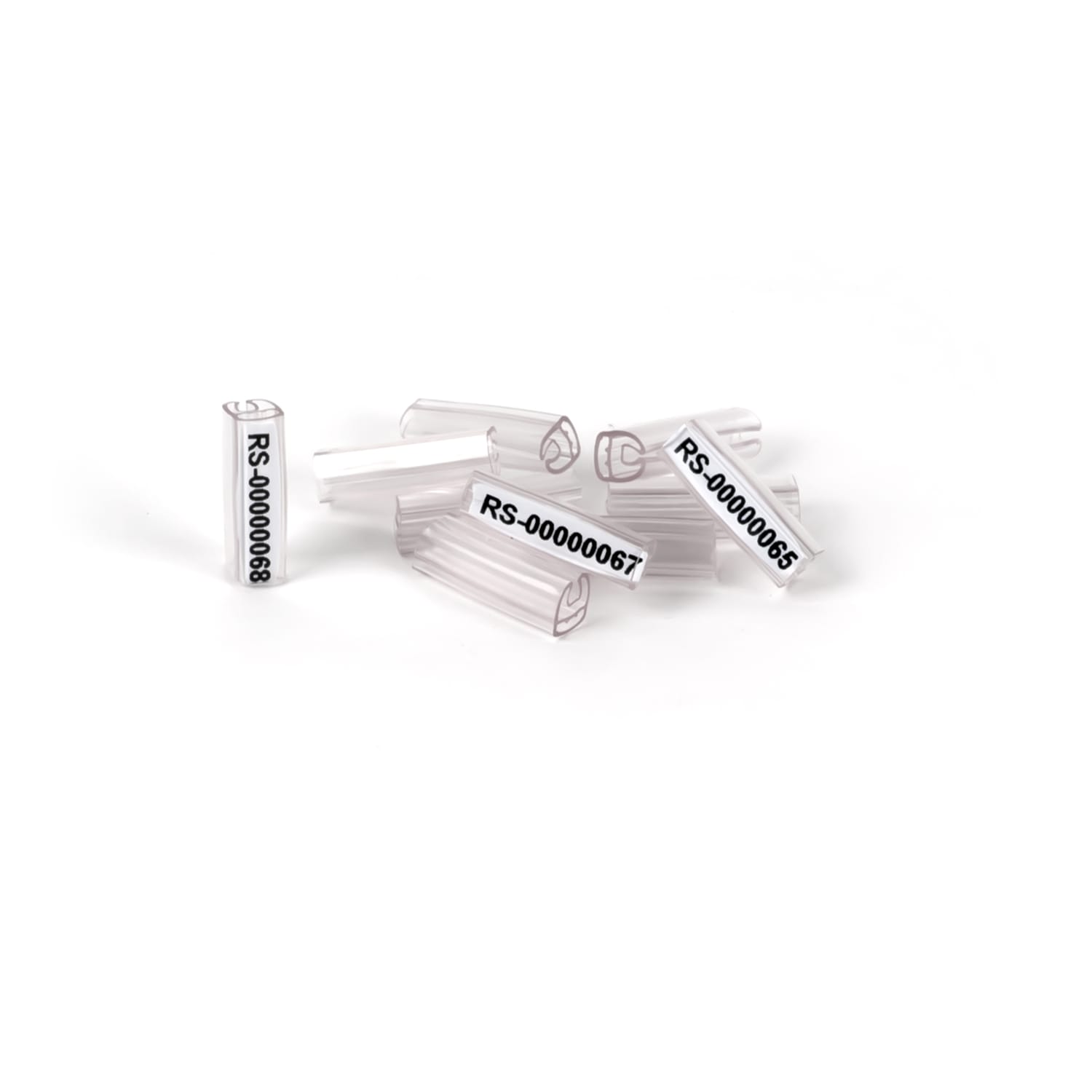 GRAFOPLAST - Tubetto Flat Trasparente Serie 500 Lunghezza 18 mm diametro da 2 a 4 mm - 3000 pezzi