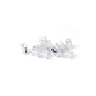 GRAFOPLAST - Tubetto Flat Trasparente Lunghezza 10 mm diametro da 4 a 7 mm - 500 pezzi. Tubetto trasparente FLAT Serie 500 appositamente studiato per le tessere da cavo in PVC Flat. Il materiale elastico favorisce l'inserimento della tessera
