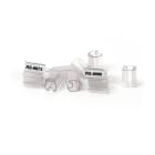 GRAFOPLAST - Tubetto Flat Trasparente Serie 500 Lunghezza 12 mm diametro da 4 a 7 mm - 500 pz