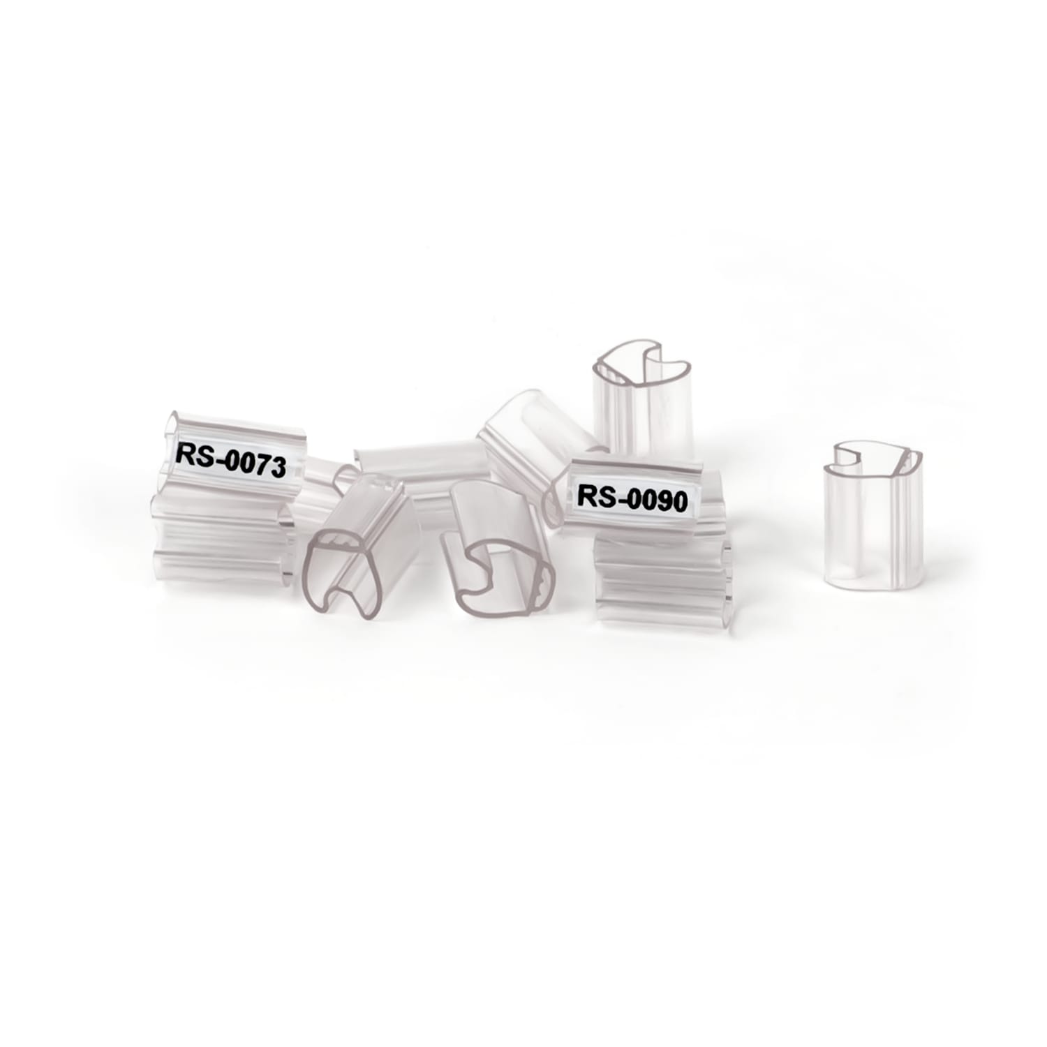 GRAFOPLAST - Tubetto Flat Trasparente Serie 500 Lunghezza 12 mm diametro da 4 a 7 mm - master carton da 2000 pz