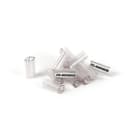 GRAFOPLAST - Tubetto Flat Trasparente Lunghezza 18 mm diametro da 4 a 7 mm - 500 pezzi. Tubetto trasparente FLAT Serie 500 appositamente studiato per le tessere da cavo in PVC Flat. Il materiale elastico favorisce l'inserimento della tessera