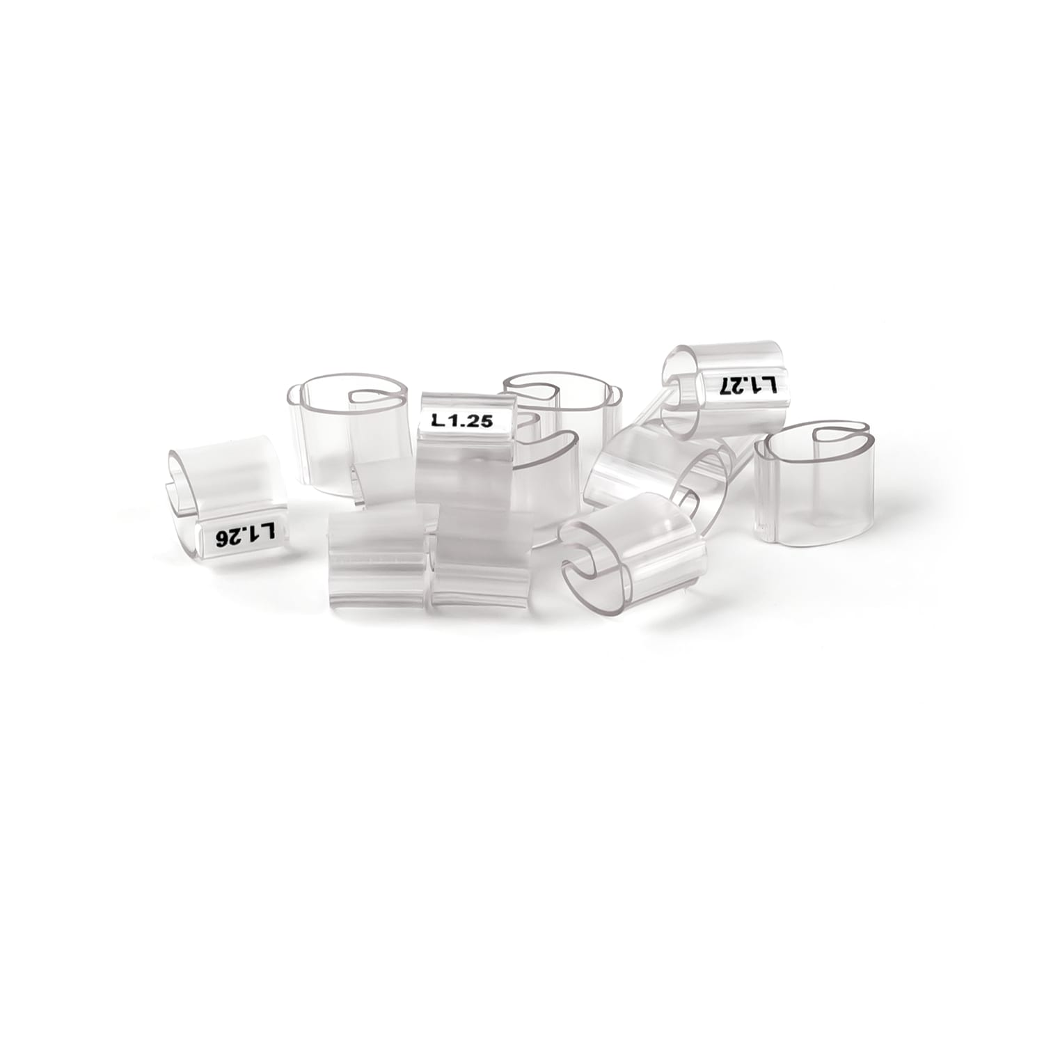 GRAFOPLAST - Tubetto Flat Trasparente Serie 500 Lunghezza 10 mm diametro da 6 a 10 mm - 500 pz