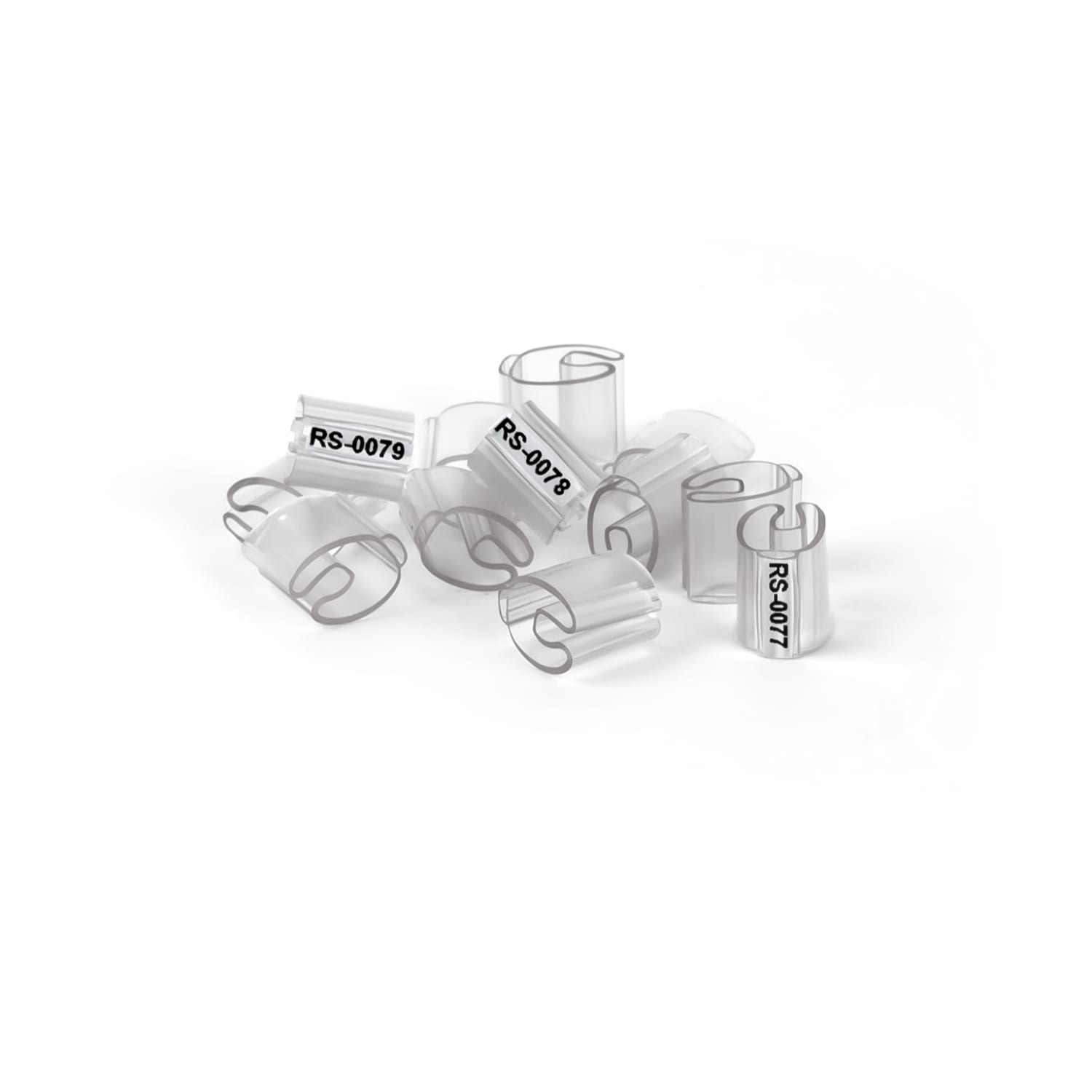 GRAFOPLAST - Tubetto Flat Trasparente Lunghezza 12 mm diametro da 6 a 10 mm - 500 pezzi. Tubetto trasparente FLAT Serie 500 appositamente studiato per le tessere da cavo in PVC Flat. Il materiale elastico favorisce l'inserimento della tessera