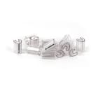 GRAFOPLAST - Tubetto Flat Trasparente Serie 500 Lunghezza 18 mm diametro da 6 a 10 mm - 1000 pezzi