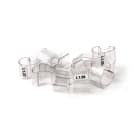 GRAFOPLAST - Tubetto Flat Trasparente Lunghezza 10 mm diametro da 10 a 14 mm - 200 pezzi. Tubetto trasparente FLAT Serie 500 appositamente studiato per le tessere da cavo in PVC Flat. Il materiale elastico favorisce l'inserimento della tessera