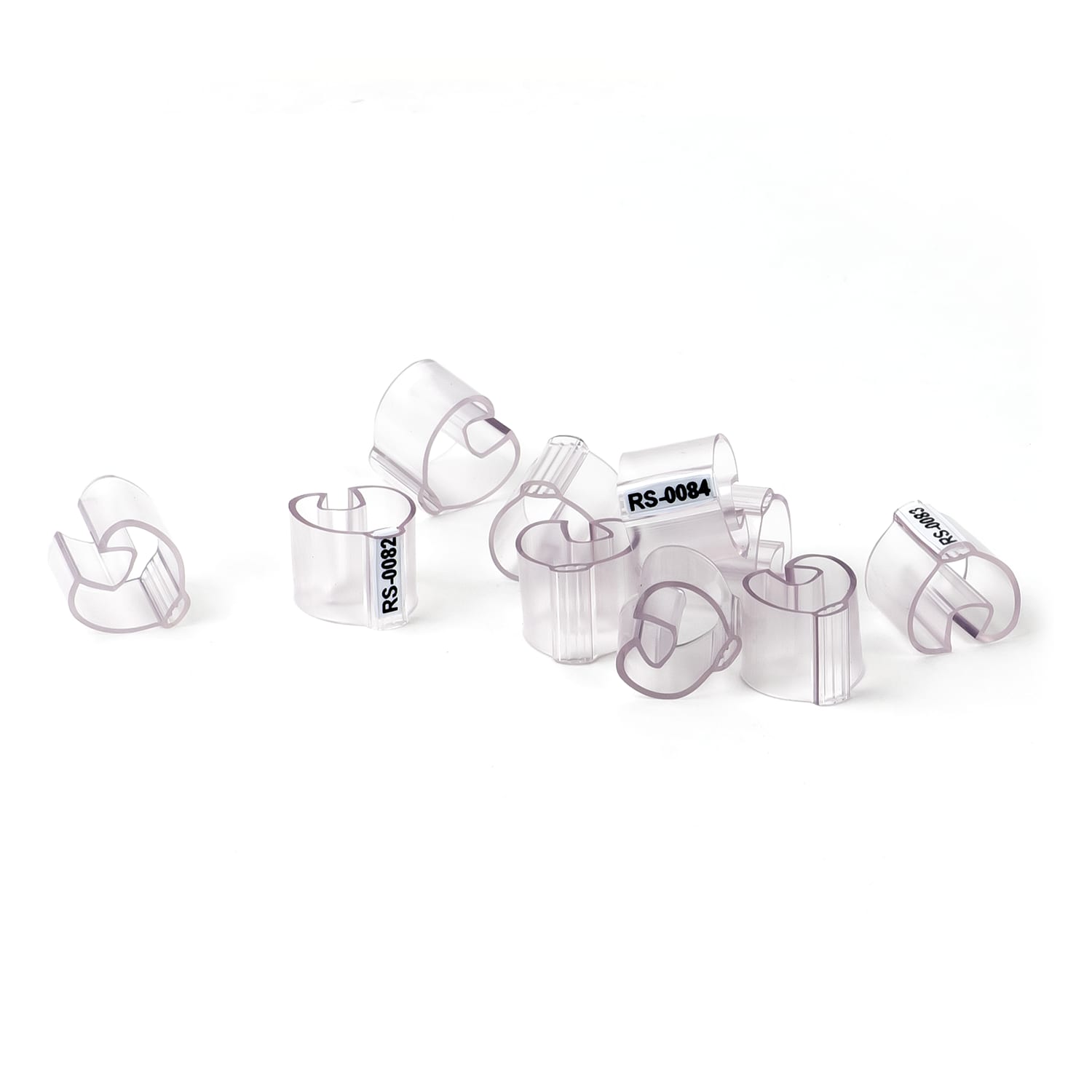 GRAFOPLAST - Tubetto Flat Trasparente Serie 500 Lunghezza 12 mm diametro da 10 a 14 mm - 500 pezzi