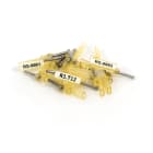 GRAFOPLAST - Spark puntalino Giallo Lunghezza 9 mm sezione = 1 mm2 - 200pezzi. Puntalino crimpabile che riunisce in un solo prodotto i vantaggi di una efficace connessione elettrica con quellidellèidenticazione del conduttore.