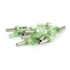 GRAFOPLAST - Spark puntalino Verde Lunghezza 12 mm sezione = 6 mm2 - 100 pezzi. Puntalino crimpabile che riunisce in un solo prodotto i vantaggi di una efficace connessione elettrica con quellidellèidenticazione del conduttore.