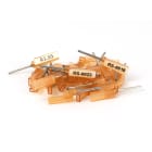 GRAFOPLAST - Spark puntalino Arancione Lunghezza 14 mm sezione = 0.5 mm2 - 200 pezzi. Puntalino crimpabile che riunisce in un solo prodotto i vantaggi di una efficace connessione elettrica conquelli dellèidenticazione del conduttore.