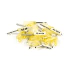 GRAFOPLAST - Spark puntalino Giallo Lunghezza 14 mm sezione = 1 mm2 - 200 pezzi.  Puntalino crimpabile che riunisce in un solo prodotto i vantaggi di una efficace connessione elettrica con quelli dellèidenticazione del conduttore.