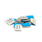 GRAFOPLAST - Tubetto Adesivo Doppia Cava Lunghezza 15 mm - 200 pezzi.  Tubetto facilmente applicabile con il suo adesivo su tutti quei componenti che non offrono possibilitè di aggancio. La doppia cava è ideale per esigenze di marcatura molto dettagliata.