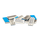 GRAFOPLAST - Tubetto Adesivo Doppia Cava Lunghezza 23 mm - 100 pezzi. Tubetto facilmente applicabile con il suo adesivo su tutti quei componenti che non offrono possibilitè di aggancio. La doppia cava è ideale per esigenze di marcatura molto dettagliata.