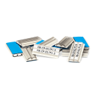 GRAFOPLAST - Tubetto Adesivo Doppia Cava Lunghezza 30 mm - 100 pezzi.  Tubetto facilmente applicabile con il suo adesivo su tutti quei componenti che non offrono possibilitè di aggancio. La doppia cava è ideale per esigenze di marcatura molto dettagliata.