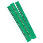 GRAFOPLAST - Stecche Medie 2,3 mm numero "8" Stampa Bianca su Fondo Grigio - 10 stecche. = 1 blister. La stecca è composta da 24 elementi identici premarcati ( numeri, lettere, simboli). Il blister contiene 10 stecche, totale 240 elementi.