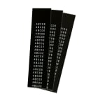 GRAFOPLAST - Targhetta in PVC non adesiva Nero 10x6 mm - 2200 pezzi. Tessera adatta a tutti i tipi di siglatura a seconda del supporto scelto: tubetti fascettabili, binari, porta targhette eporta targhette per pulsanti.