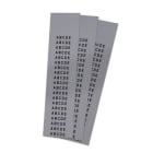 GRAFOPLAST - Targhetta in PVC non adesiva Metal 10x6 mm - 2200 pezzi. Tessera adatta a tutti i tipi di siglatura a seconda del supporto scelto: tubetti fascettabili, binari, porta targhette eporta targhette per pulsanti.