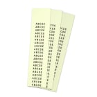 GRAFOPLAST - Targhetta in PVC non adesiva Fluorescente 10x6 mm - 2200 pezzi. Tessera adatta a tutti i tipi di siglatura a seconda del supporto scelto: tubetti fascettabili, binari, porta targhette e porta targhette per pulsanti.