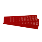 GRAFOPLAST - Targhetta in PVC Rosso 20x7 mm 1260 pezzi. Tessera adatta a tutti i tipi di siglatura a seconda del supporto scelto: tubetti fascettabili, binari, porta targhette e porta targhetteper pulsanti.