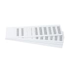 GRAFOPLAST - Targhetta in PVC non adesiva Bianco 20x7 mm 1260 pezzi.  Tessera adatta a tutti i tipi di siglatura a seconda del supporto scelto: tubetti fascettabili, binari, porta targhette eporta targhette per pulsanti.