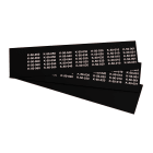GRAFOPLAST - Targhetta in PVC non adesiva Nero 30x7 mm - 770 pezzi. Tessera adatta a tutti i tipi di siglatura a seconda del supporto scelto: tubetti fascettabili, binari, porta targhette e porta targhette per pulsanti.