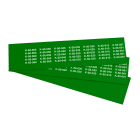 GRAFOPLAST - Targhetta in PVC non adesiva Verde 30x7 mm - 770 pezzi. Tessera adatta a tutti i tipi di siglatura a seconda del supporto scelto: tubetti fascettabili, binari, porta targhette eporta targhette per pulsanti.