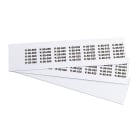 GRAFOPLAST - Targhetta in PVC non adesiva Bianco 30x7 mm - 770 pezzi. Tessera adatta a tutti i tipi di siglatura a seconda del supporto scelto: tubetti fascettabili, binari, porta targhette eporta targhette per pulsanti.