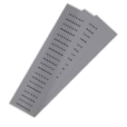 GRAFOPLAST - Targhetta in PVC non adesiva Metal 46x7 mm - 550 pezzi.  Tessera adatta a tutti i tipi di siglatura a seconda del supporto scelto: tubetti fascettabili, binari, porta targhette eporta targhette per pulsanti.