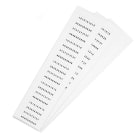 GRAFOPLAST - Targhetta in PVC non adesiva Bianco 46x7 mm - 550 pezzi. Tessera adatta a tutti i tipi di siglatura a seconda del supporto scelto: tubetti fascettabili, binari, porta targhette eporta targhette per pulsanti.