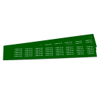 GRAFOPLAST - Targhetta in PVC non adesiva Verde 27x8 mm - confezione da 440 pezzi.  Tessera adatta a tutti i tipi di siglatura a seconda del supporto scelto: tubetti fascettabili, binari, portatarghette e porta targhette per pulsanti.
