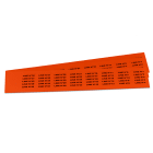 GRAFOPLAST - Targhetta in PVC non adesiva Arancione 27x8 mm - confezione da 440 pezzi. Tessera adatta a tutti i tipi di siglatura a seconda del supporto scelto: tubetti fascettabili, binari,porta targhette e porta targhette per pulsanti.