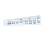 GRAFOPLAST - Targhetta in PVC non adesivo Bianco 27x8 mm confezione da 440 pezzi. Tessera adatta a tutti i tipi di siglatura a seconda del supporto scelto: tubetti fascettabili, binari, portatarghette e porta targhette per pulsanti.