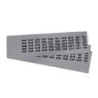 GRAFOPLAST - Targhetta in PVC non adesiva Metal 20x9 mm - 900 pezzi. Tessera adatta a tutti i tipi di siglatura a seconda del supporto scelto: tubetti fascettabili, binari, porta targhette eporta targhette per pulsanti.