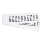 GRAFOPLAST - Targhetta in PVC non adesivo Bianco 20x9 mm confezione da 900 pezzi. Tessera adatta a tutti i tipi di siglatura a seconda del supporto scelto: tubetti fascettabili, binari, portatarghette e porta targhette per pulsanti.