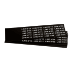 GRAFOPLAST - Targhetta in PVC non adesiva Nero 35x9 mm - confezione da 540 pezzi. Tessera adatta a tutti i tipi di siglatura a seconda del supporto scelto: tubetti fascettabili, binari, portatarghette e porta targhette per pulsanti.