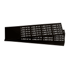 GRAFOPLAST - Targhetta in PVC non adesiva Nero 35x9 mm - confezione da 540 pezzi