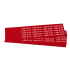 GRAFOPLAST - Targhetta in PVC non adesiva Rosso 35x9 mm - confezione da 540 pezzi. Tessera adatta a tutti i tipi di siglatura a seconda del supporto scelto: tubetti fascettabili, binari, portatarghette e porta targhette per pulsanti.