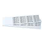 GRAFOPLAST - Targhetta in PVC non adesivo Bianco 35x9 mm confezione da 540 pezzi. Tessera adatta a tutti i tipi di siglatura a seconda del supporto scelto: tubetti fascettabili, binari, portatarghette e porta targhette per pulsanti. EVO0935W